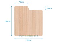 Intercalaire bois avec onglet pour CD  référence INT4BO1514